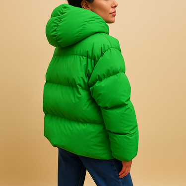 Women’s Quilted Puffer Jacket with Hood and Zip Closure-Jacket for women-CaldwellVoss