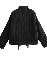 Women’s Quilted Zip-Up Jacket with Patch Pockets-Jacket for women-CaldwellVoss