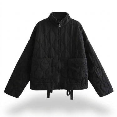Women’s Quilted Zip-Up Jacket with Patch Pockets-Jacket for women-CaldwellVoss