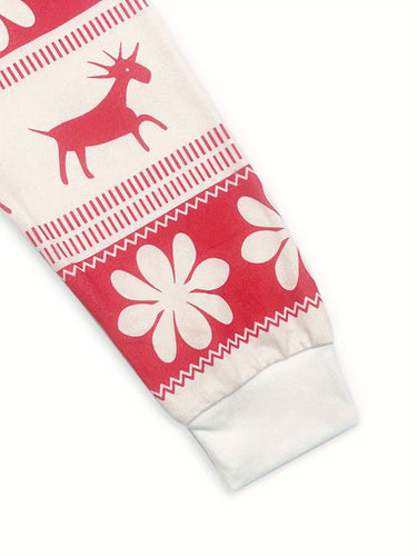 Women’s Reindeer Snowflake Print Matching Set-Sets for women-CaldwellVoss