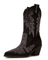 Women’s Rhinestone Embellished Western Boots-Footwear for women-CaldwellVoss