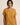 Women's Short Sleeve Linen Blouse with Button Detail Mustard