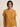 Women's Short Sleeve Linen Blouse with Button Detail Mustard