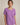 Women's Short Sleeve Linen Blouse with Button Detail Lavender