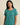 Women's Short Sleeve Linen Blouse with Button Detail Teal