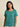 Women's Short Sleeve Linen Blouse with Button Detail Teal