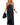 Women’s Sleeveless Cross-Neck Maxi Dress Black