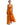 Women's Sleeveless Floral Print V-Neck Maxi Dress Orange