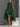 Women's Sleeveless High-Low Textured Dress Green