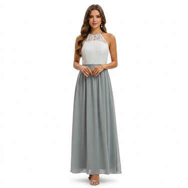 Women’s Sleeveless Lace Bodice Maxi Dress-Maxi Dress-CaldwellVoss