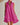Women’s Sleeveless Mini Dress with Zipper Magenta