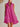 Women’s Sleeveless Mini Dress with Zipper Magenta