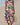 Women's Sleeveless Patchwork Floral Midi Dress Multicolor