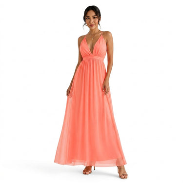 Women’s Sleeveless V-Neck Maxi Dress-Maxi Dress-CaldwellVoss