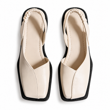 Women’s Slingback Flat Shoes with Square Toe-Footwear for women-CaldwellVoss