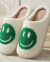 Women’s Smiley Face Fuzzy Slippers-Footwear for women-CaldwellVoss