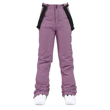 Women’s Straight Leg Ski Pants with Adjustable Suspenders-Pants for Women-CaldwellVoss