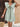 Women’s Striped Mini Dress with Ruffle Sleeves Green