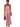Women's Striped Peplum Top and Wide-Leg Pants Set Pink