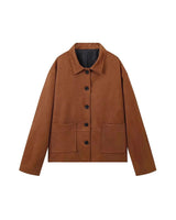 Women’s Suede Jacket with Button Front-Jacket for women-CaldwellVoss