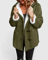 Women’s Suede Toggle Coat with Hood-Coats for women-CaldwellVoss