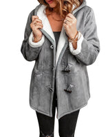 Women’s Suede Toggle Coat with Hood-Coats for women-CaldwellVoss