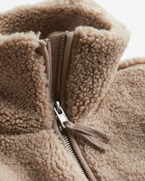 Women’s Teddy Fleece Bomber Jacket with Stand Collar-Jacket for women-CaldwellVoss
