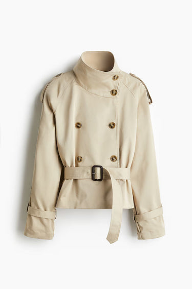 Women's Trench Coat with Belt and Buttons-Jacket for women-CaldwellVoss