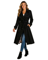 Women’s Trench Coat with Belt and Lapel Collar-Coats for women-CaldwellVoss