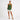 Women’s V-Neck Linen Vest Top Green