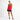 Women’s V-Neck Linen Vest Top Red