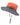 Women's Wide Brim Sun Hat with Ponytail Opening Orange