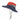 Women's Wide Brim Sun Hat with Ponytail Opening Red