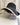 Women's Wide Brim Two-Tone Sun Hat with Chain Black