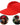 Women’s Wide Brim Visor with Twisted Detail Red