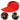 Women’s Wide Brim Visor with Twisted Detail Red