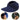 Women’s Wide Brim Visor with Twisted Detail Navy Blue