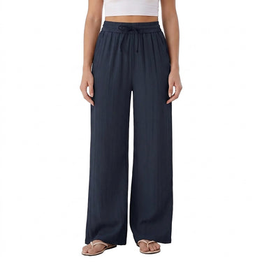 Women’s Wide Leg Drawstring Trousers-Pants for woman-CaldwellVoss