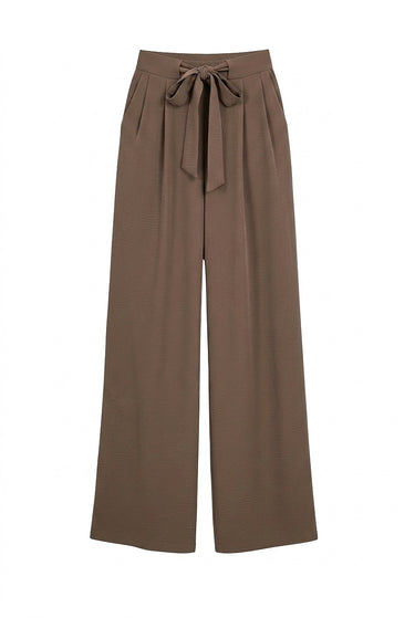 Women’s Wide Leg Trousers with Tie Waist-Pants for Women-CaldwellVoss