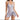 Women’s Floral One-Piece Swimsuit With Wrap Skirt Panel
