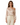 Blouse Women One Shoulder Balloon Sleeve Asymmetrical Beige
