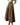 Dames Geplooide Maxi Rok met Hoge Taille Bruin