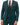Men's 3-Piece Suit with Notch Lapel Blazer, Four-Button Waistcoat, and Flat Front Trousers Teal