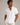 Men’s Band Collar Short Sleeve Popover Shirt with Rolled Cuffs White