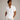 Men’s Band Collar Short Sleeve Popover Shirt with Rolled Cuffs White