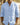 Men's Band Collar Textured Long Sleeve Shirt Light Blue