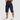 Men's Below-Knee Cargo Shorts with Flap Pockets and Zipper Detail Dark Blue