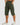 Men's Below-Knee Cargo Shorts with Flap Pockets and Zipper Detail Dark Green