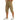 Men's Below-Knee Cargo Shorts with Flap Pockets and Zipper Detail Khaki