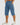 Men's Below-Knee Cargo Shorts with Flap Pockets and Zipper Detail Light Blue